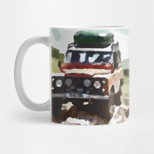 Landrover Defender Classic in Scottland, U.K. Mug